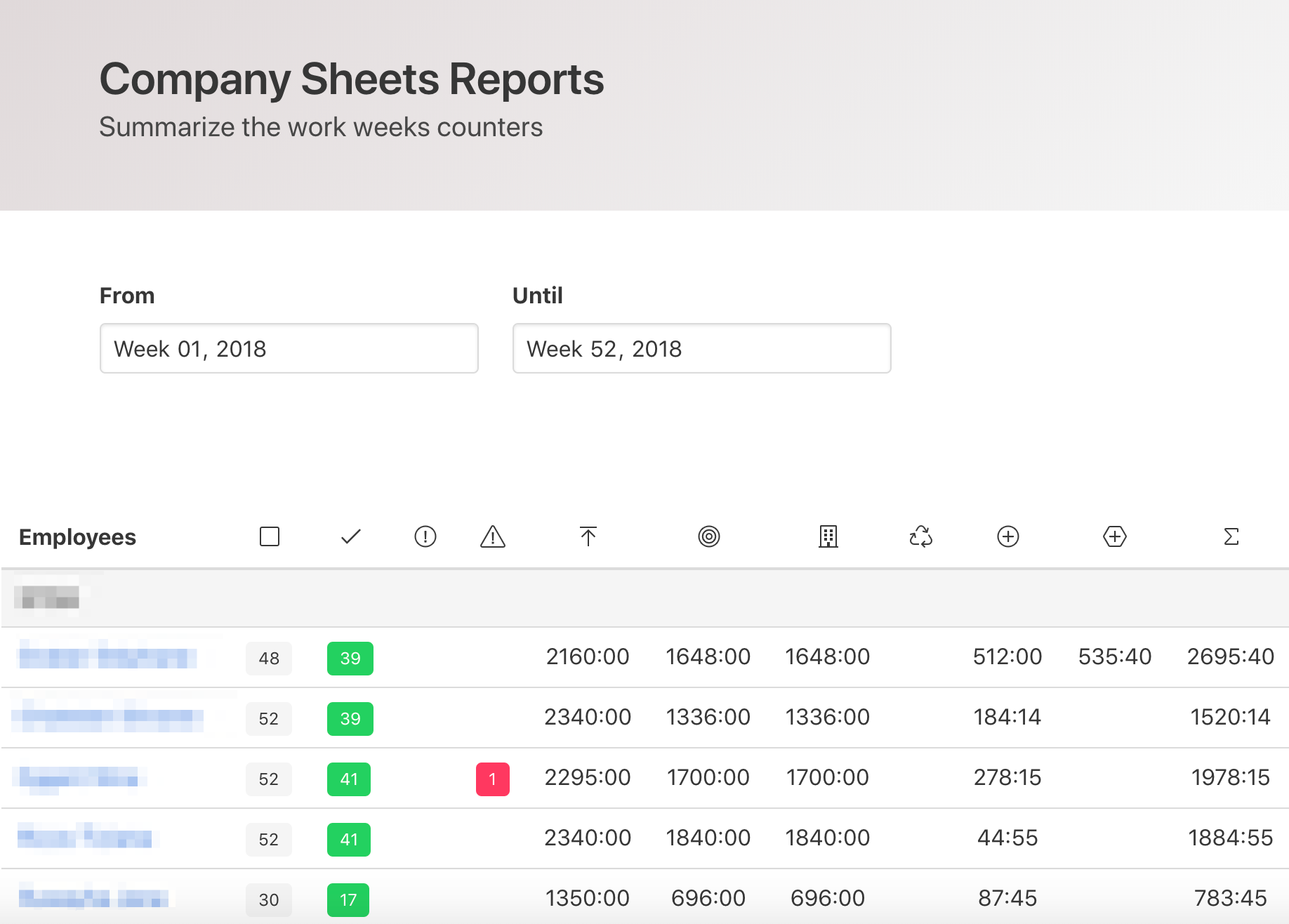 WoTime • Work and overtime report
